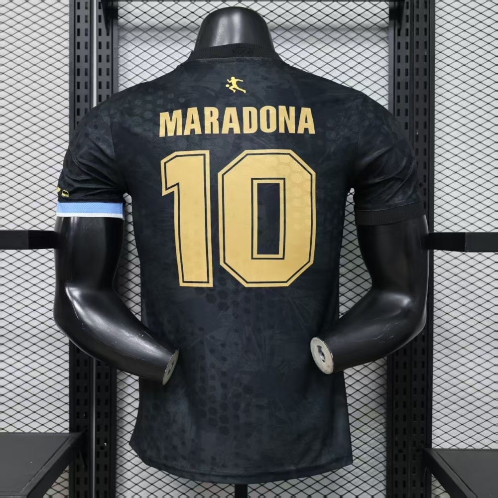 2026/27 Argentina Special Edition Dark Grey Maradona#10 Player Version Football Jersey
