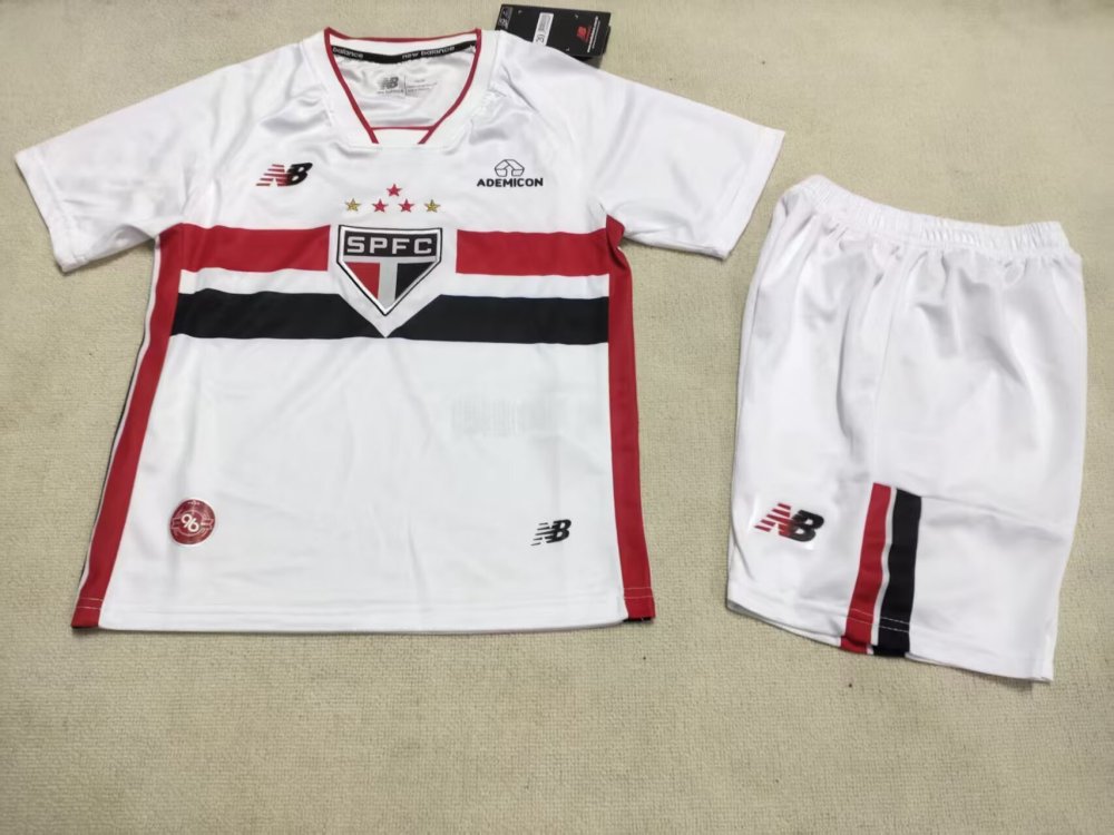 2026/27 Kids São Paulo Home Soccer Soccer Jersey