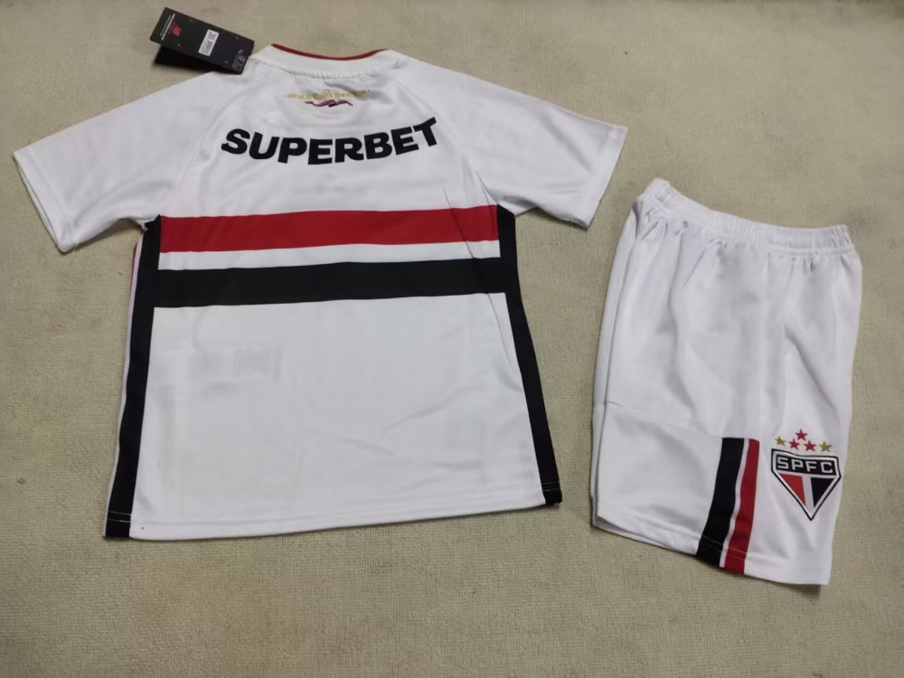 2026/27 Kids São Paulo Home Soccer Soccer Jersey