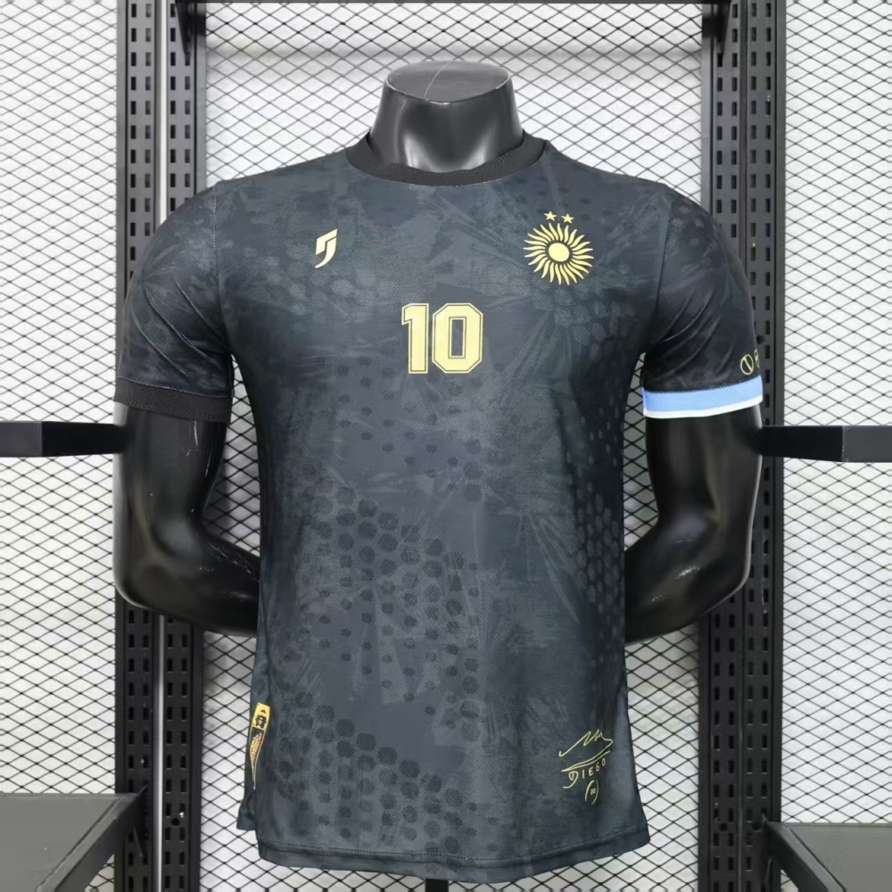 2026/27 Argentina Special Edition Dark Grey Maradona#10 Player Version Football Jersey