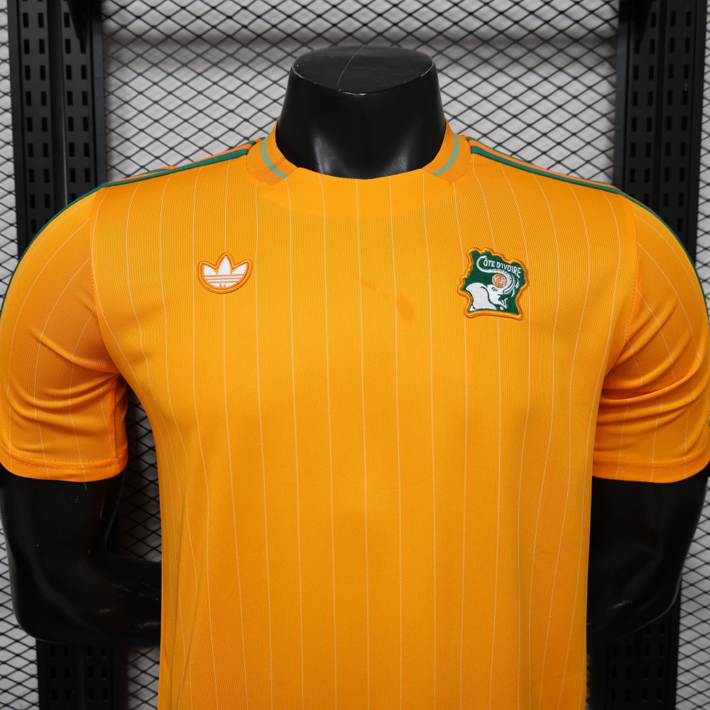 2026/27 Ivory Coast Orange Retro Casual Short Sleeve Player Version Football Jersey