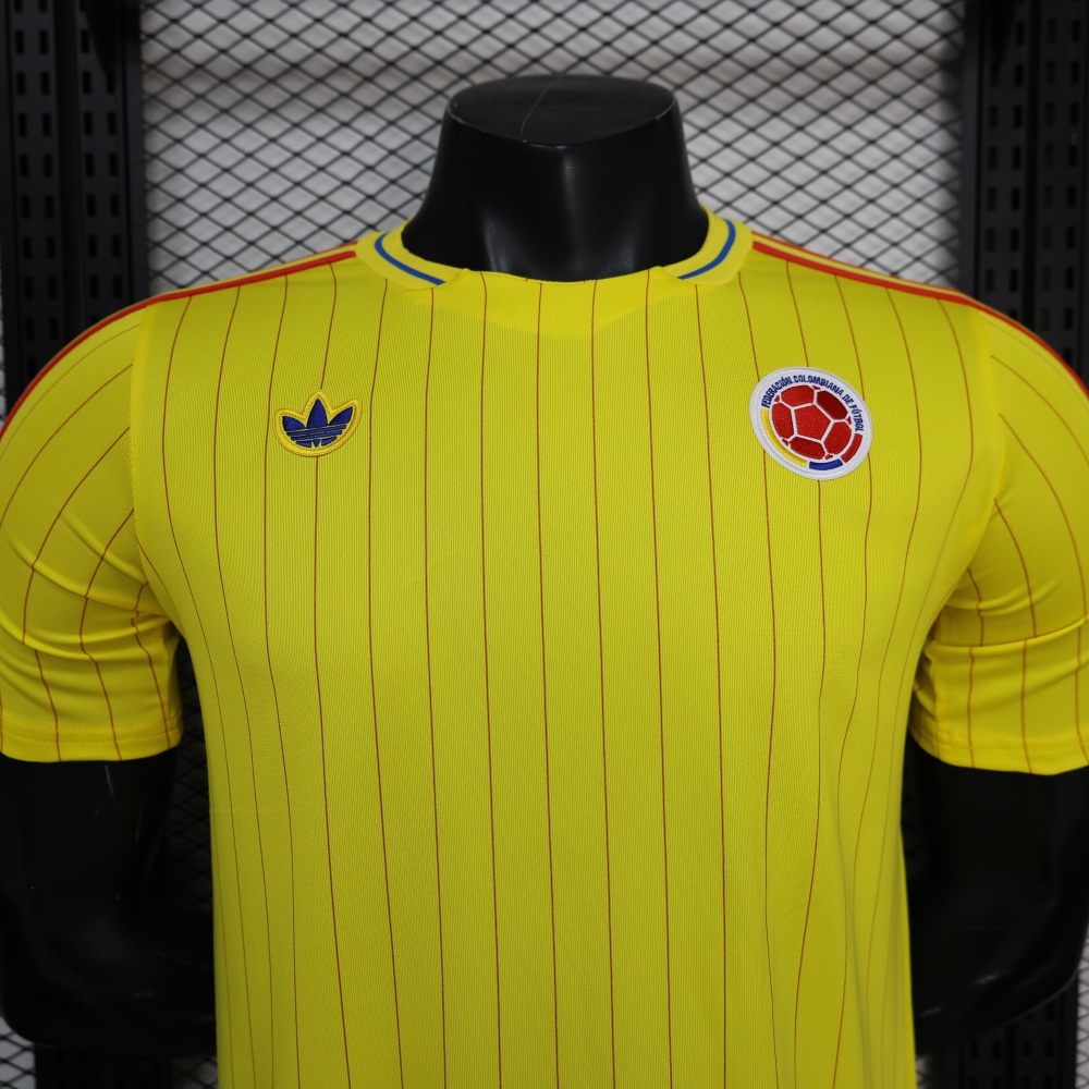 2026/27 Colombia Yellow Retro casual Player Version Football Jersey