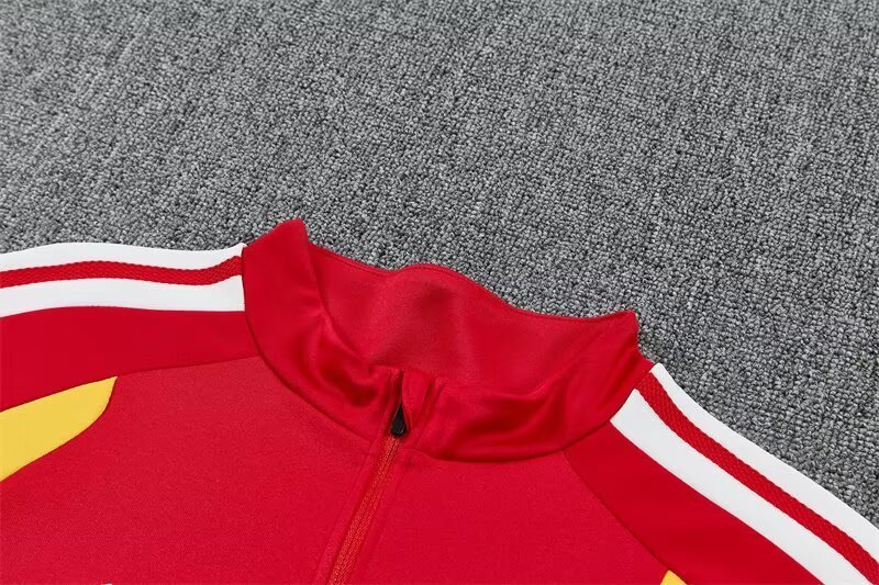 2026/27 Germany Red Half Pull Training Suit Soccer Jersey For Adult