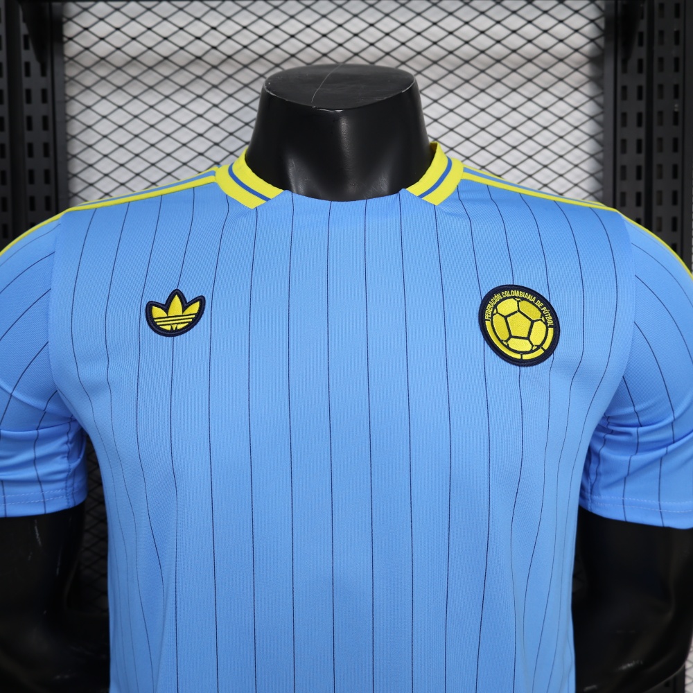 2026/27 Colombia Blue Retro casual Player Version Football Jersey
