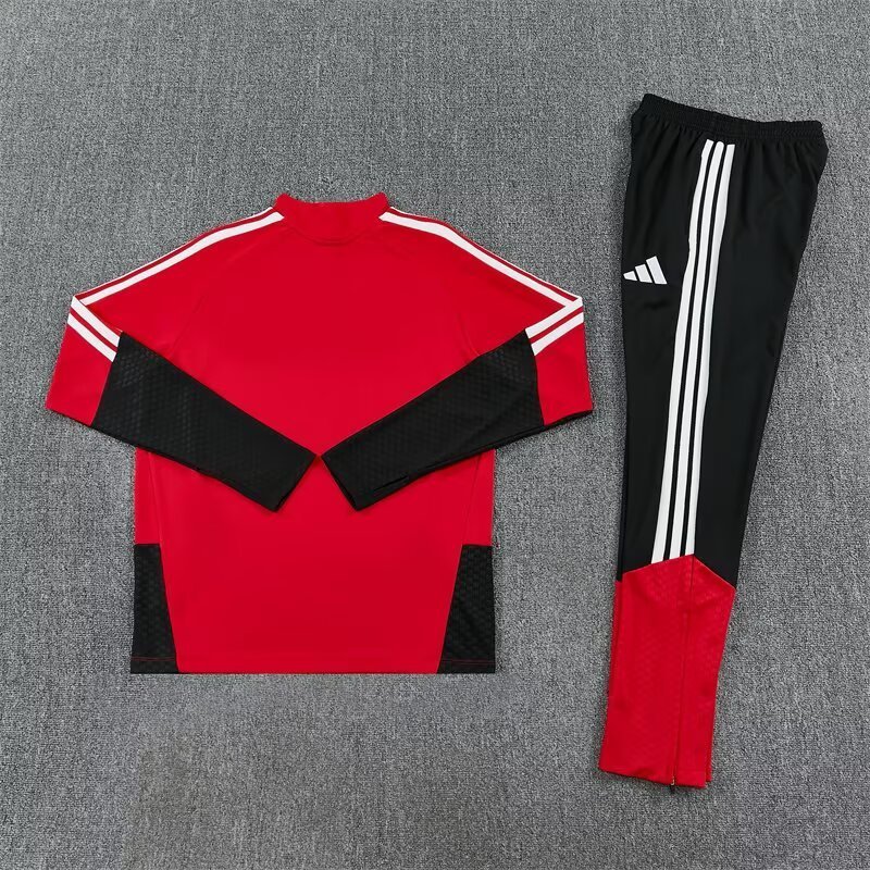 2026/27 Germany Red Half Pull Training Suit Soccer Jersey For Adult