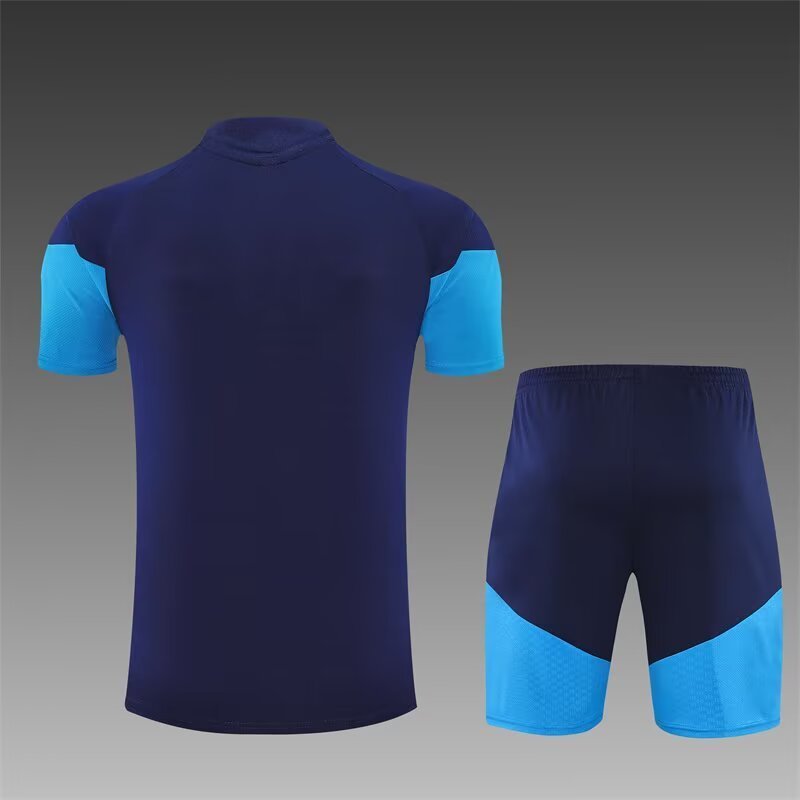 2026/27 Spain Royal Blue Short Sleeve Training Suit For Adult & Kids