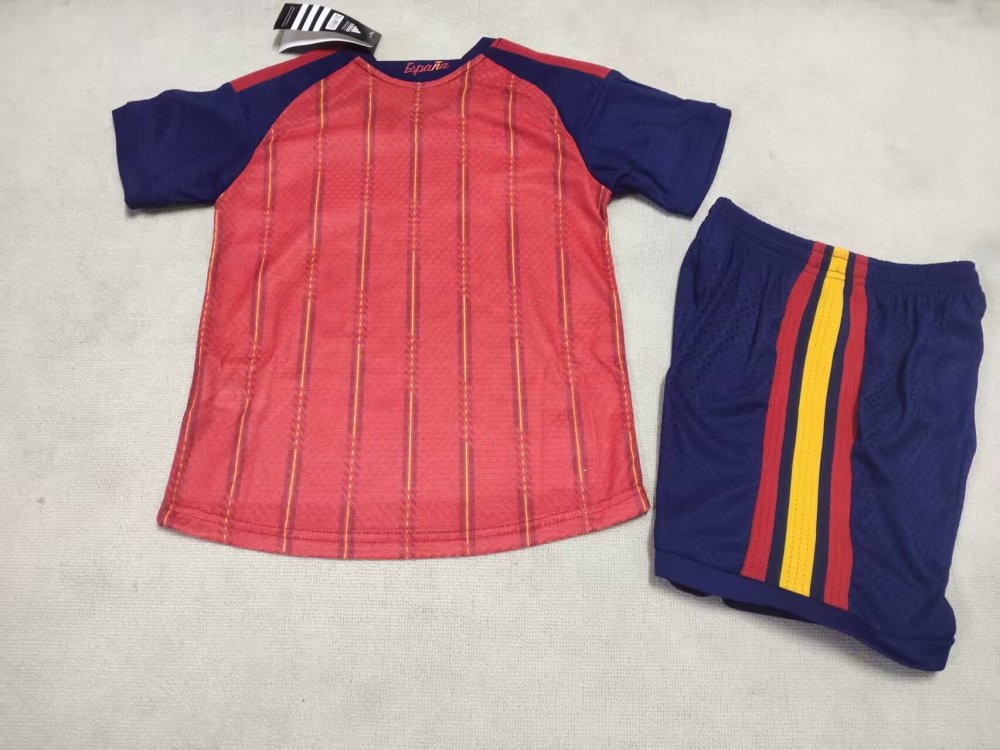2026/27 Kids Spain Home Player Edition World Cup Football Jersey