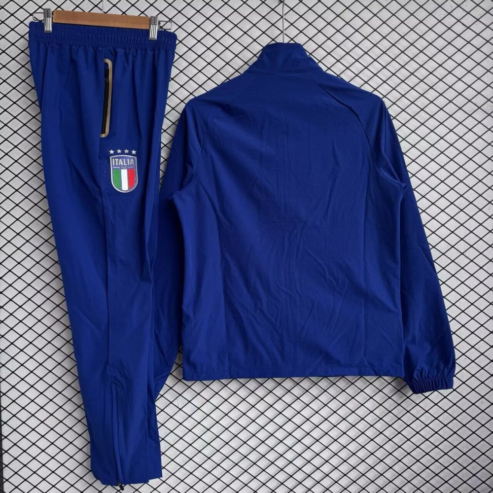 2025/26 Italy Blue Windbreaker Set