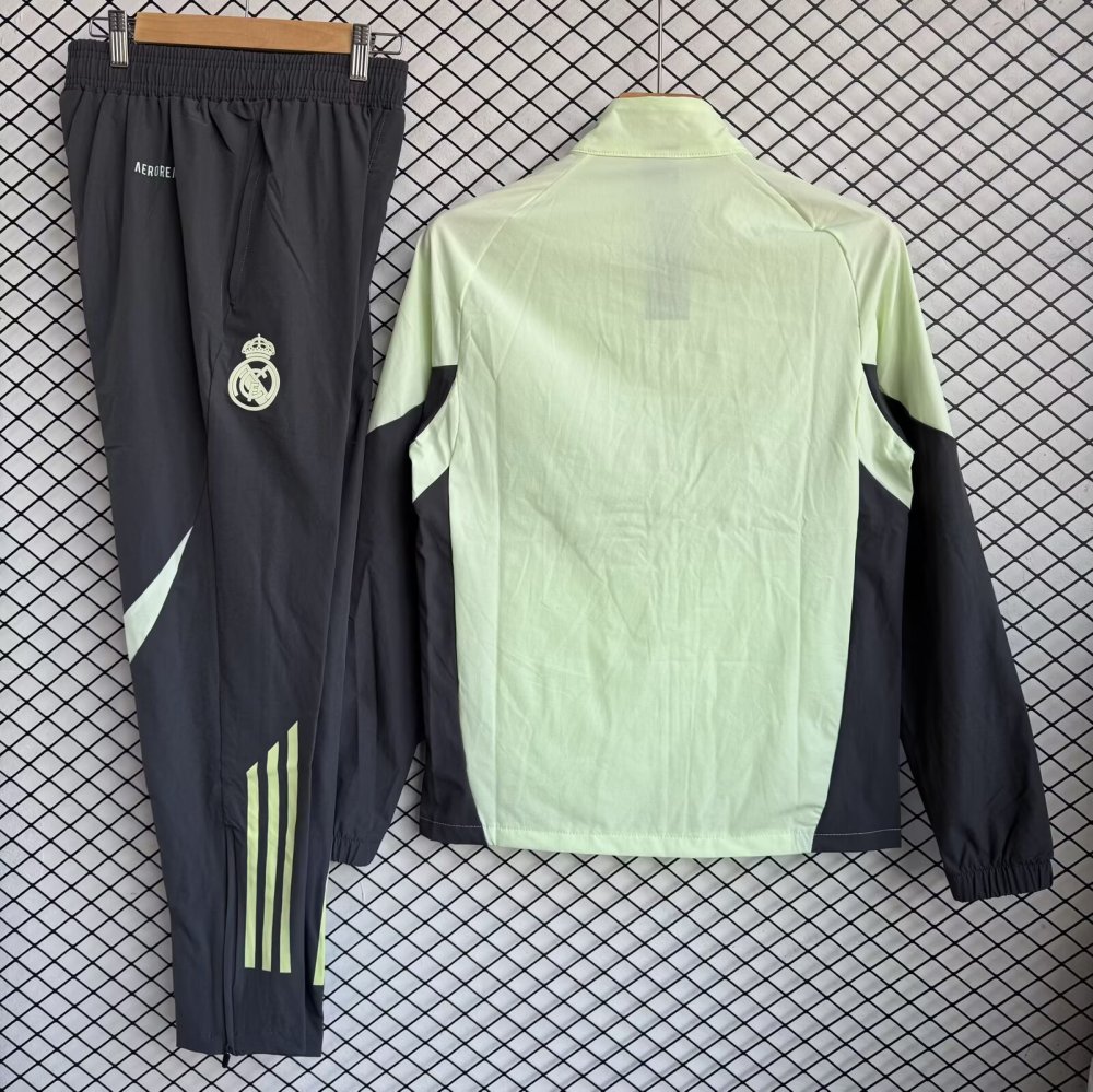 2025/26 Real Madrid Green Windbreaker Set