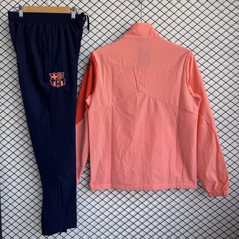 2025/26 Barcelona Pink Windbreaker Set