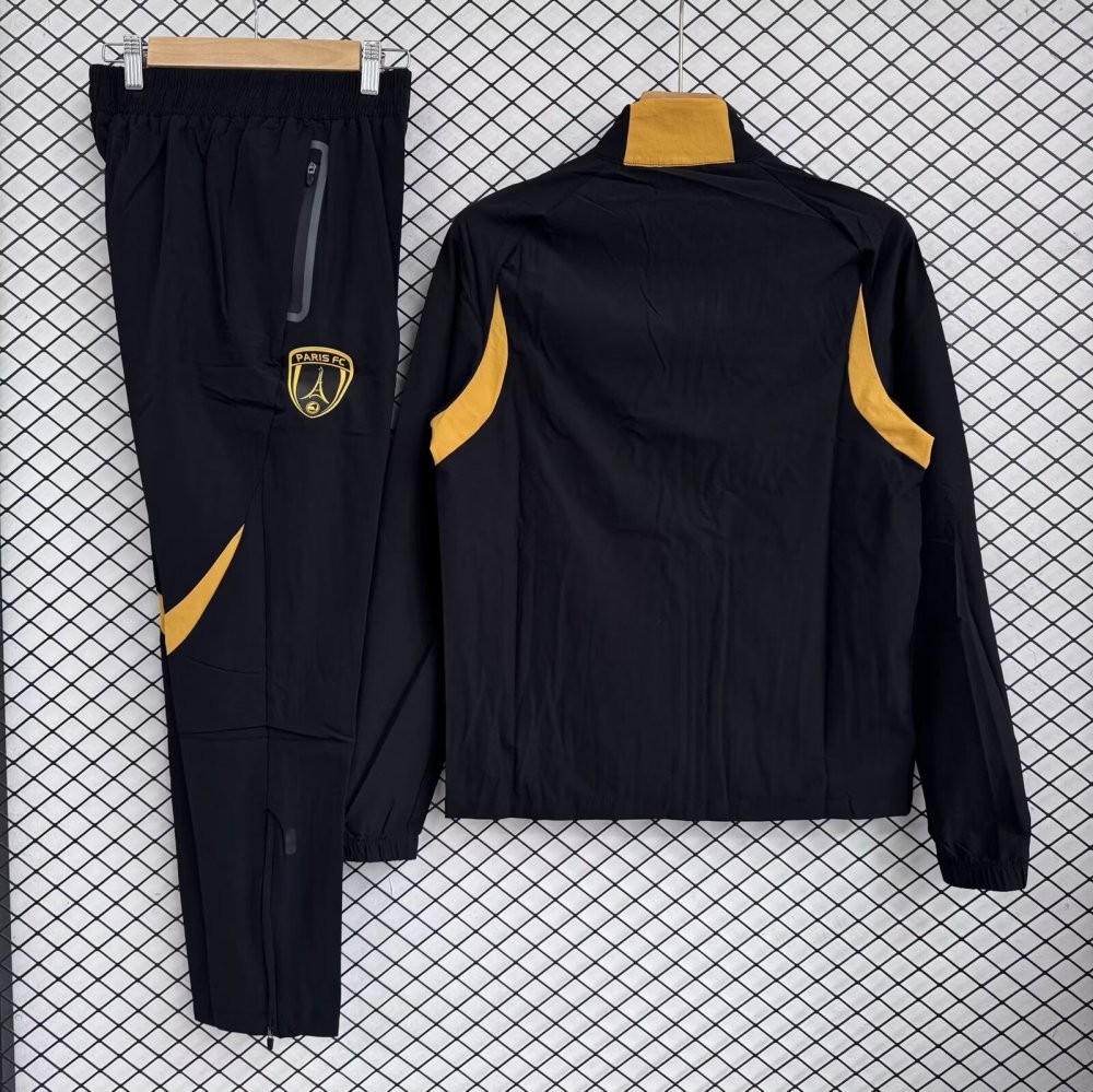 2025/26 PSG Black Windbreaker Set
