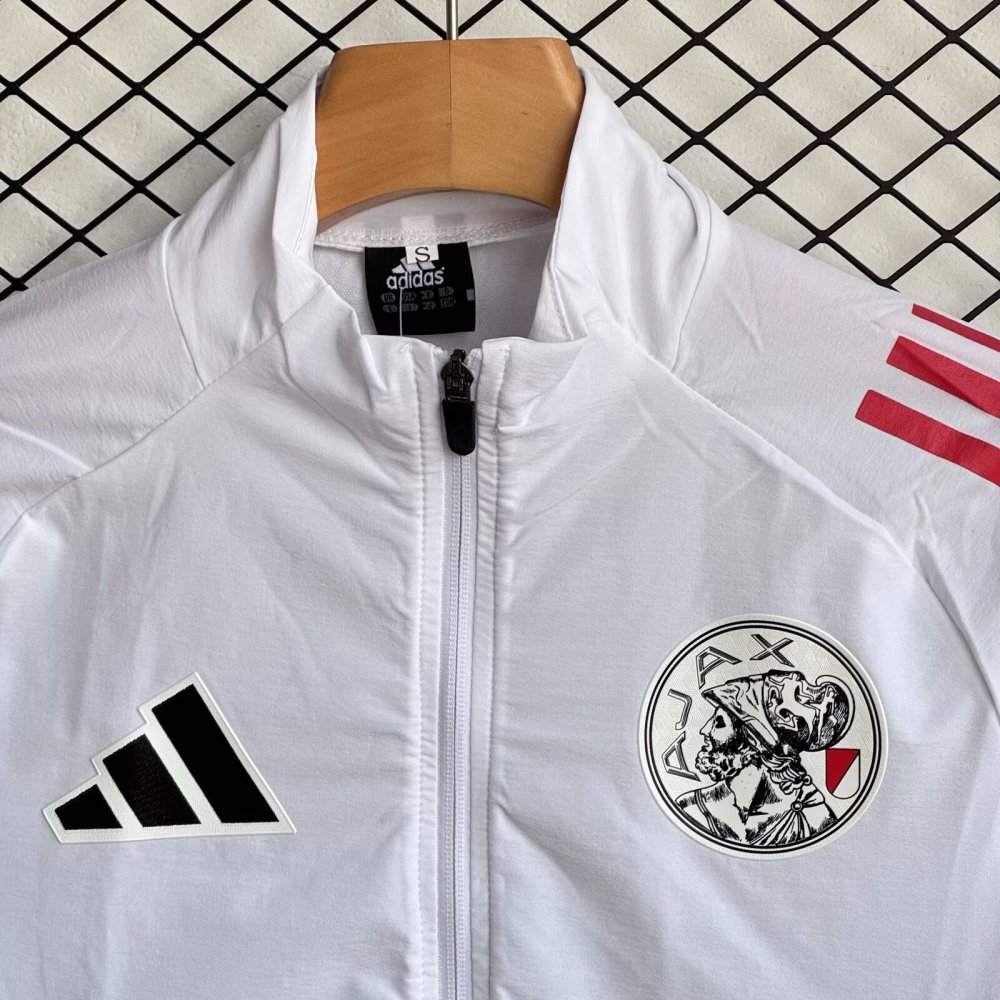 2025/26 Ajax White Windbreaker Set