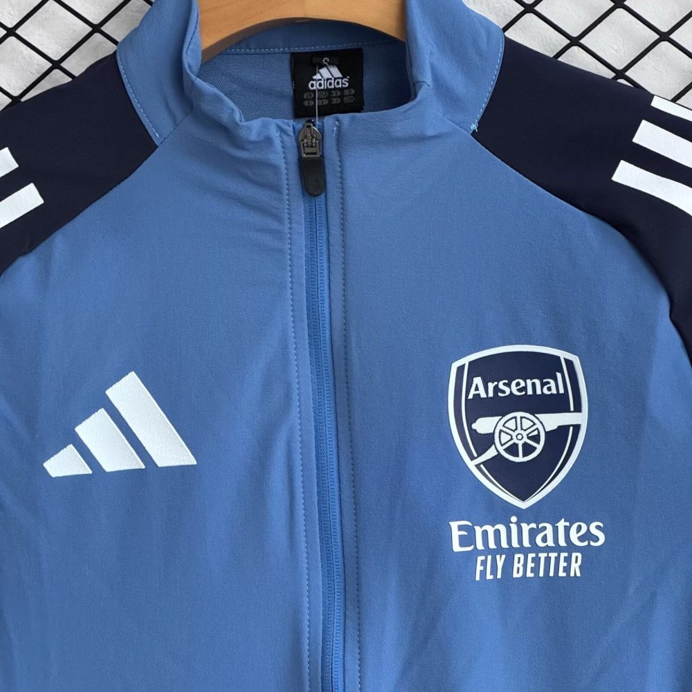 2025/26 Arsenal Blue Windbreaker Set