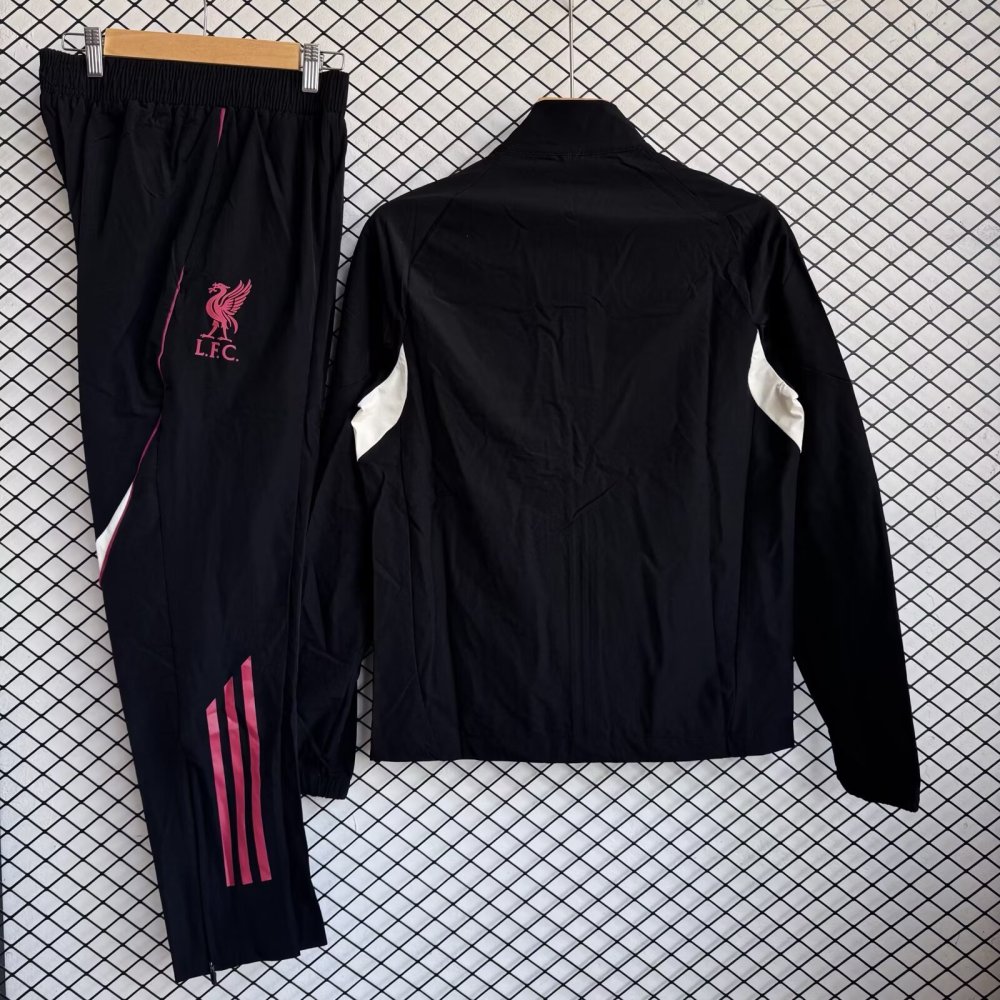 2025/26 Liverpool Black Windbreaker Set