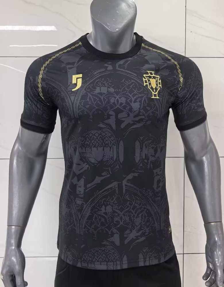 2026/27 Portugal Black Grey Special Edition Soccer Jersey
