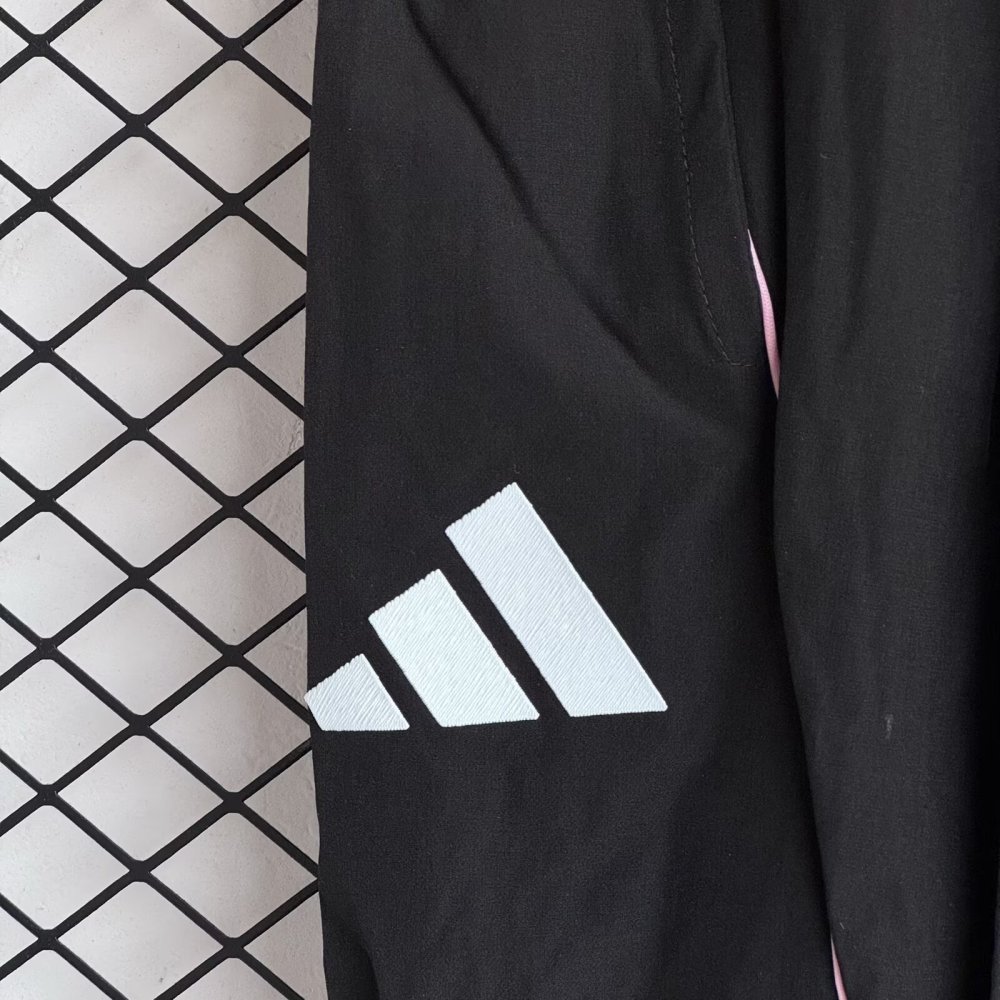 2025/26 Juventus Black Windbreaker Set
