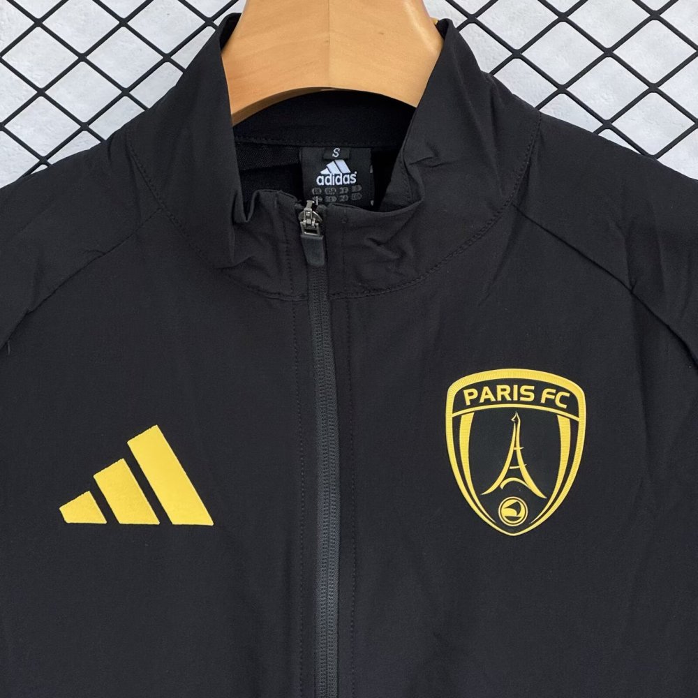 2025/26 PSG Black Windbreaker Set