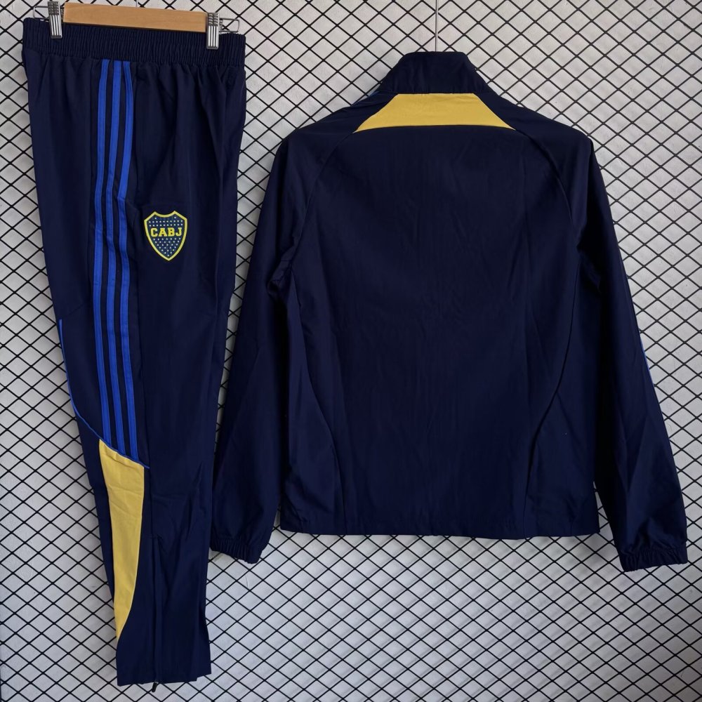 2025/26 Boca Juniors Black Windbreaker Set