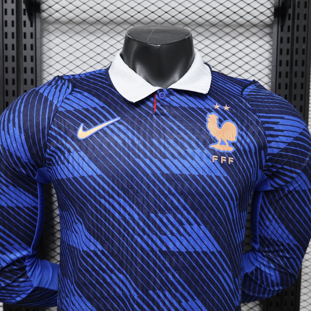 2026 France Home Long Sleeve Player Edition World Cup Football Jersey