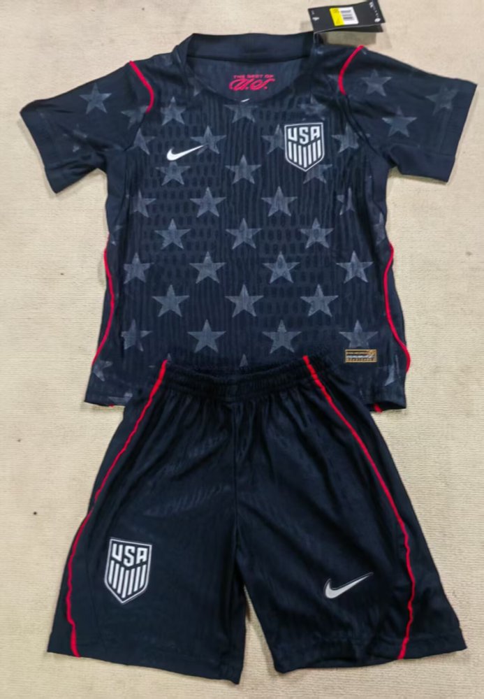 2026 Kids USA Away Player Edition World Cup Football Jersey