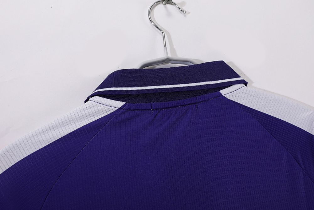 1998/99 Fiorentina Home long sleeved Retro Soccer Jersey Replica jersey RUI COSTA #10  BATISTUTA #9