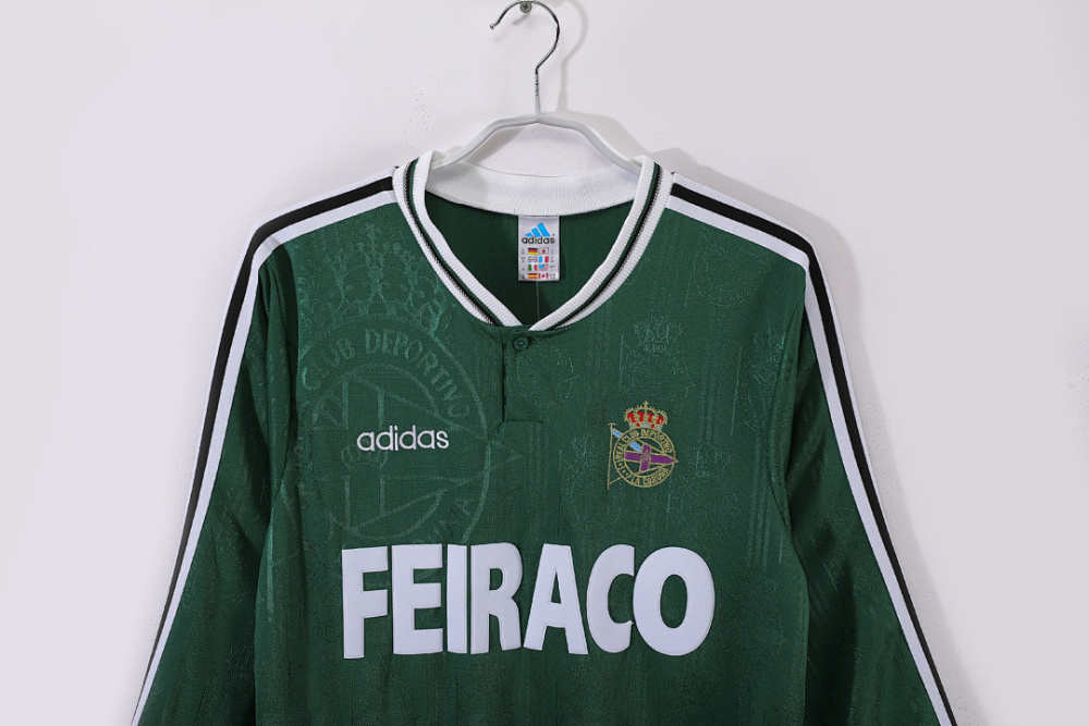 1999/00 Deportivo La Coruna away Long Sleeves Retro football jersey