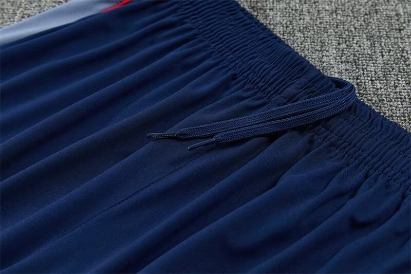2026/27 England Royal Blue Half Pull Training Suit Soccer Jersey For Adult & Kids