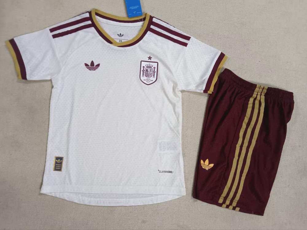 2026/27 Kids Spain Away Player Edition World Cup Football Jersey