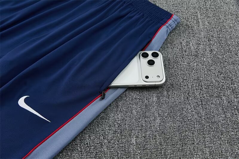 2026/27 England Royal Blue Half Pull Training Suit Soccer Jersey For Adult & Kids