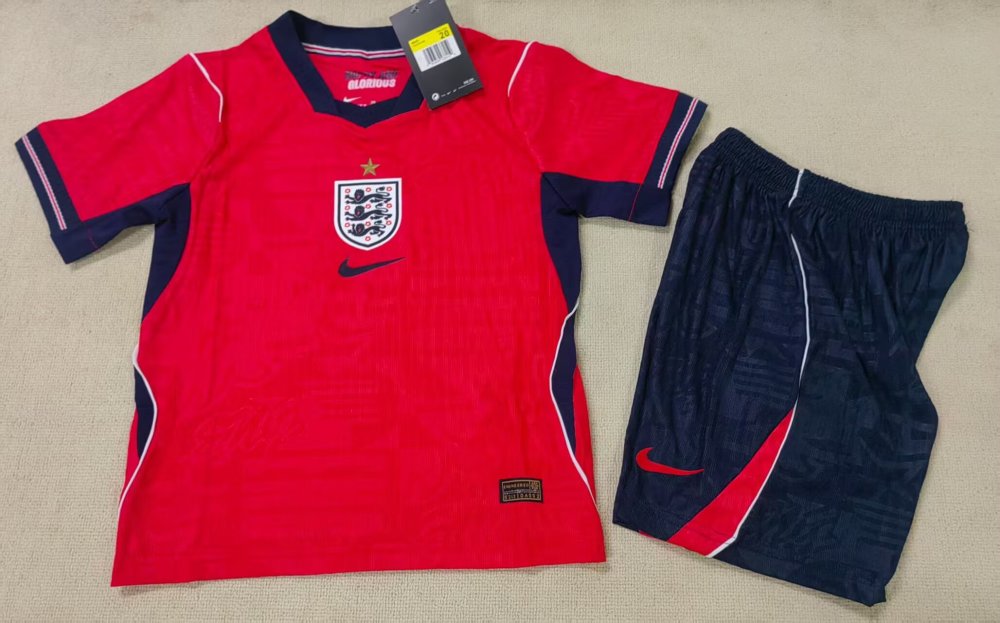 2026 Kids England Away Player Edition World Cup Soccer Jersey