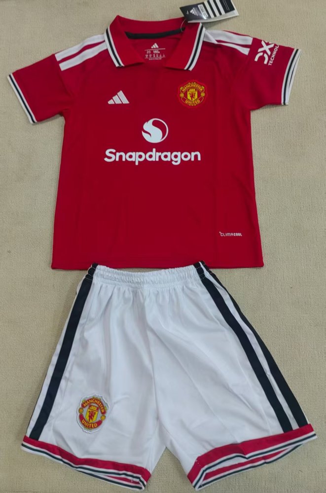 2026/27 Kids Manchester United Home Soccer Jersey