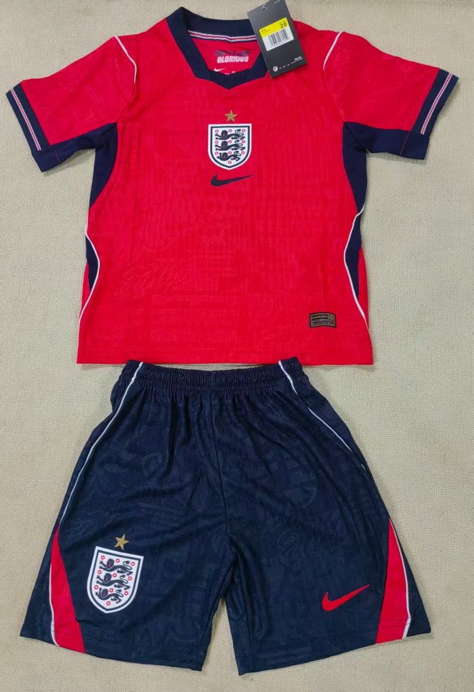 2026 Kids England Away Player Edition World Cup Soccer Jersey