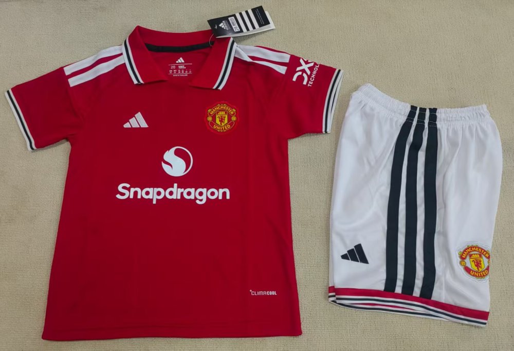 2026/27 Kids Manchester United Home Soccer Jersey