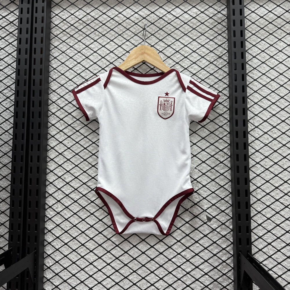 2026 Spain Away Baby Jersey With Brand Logo