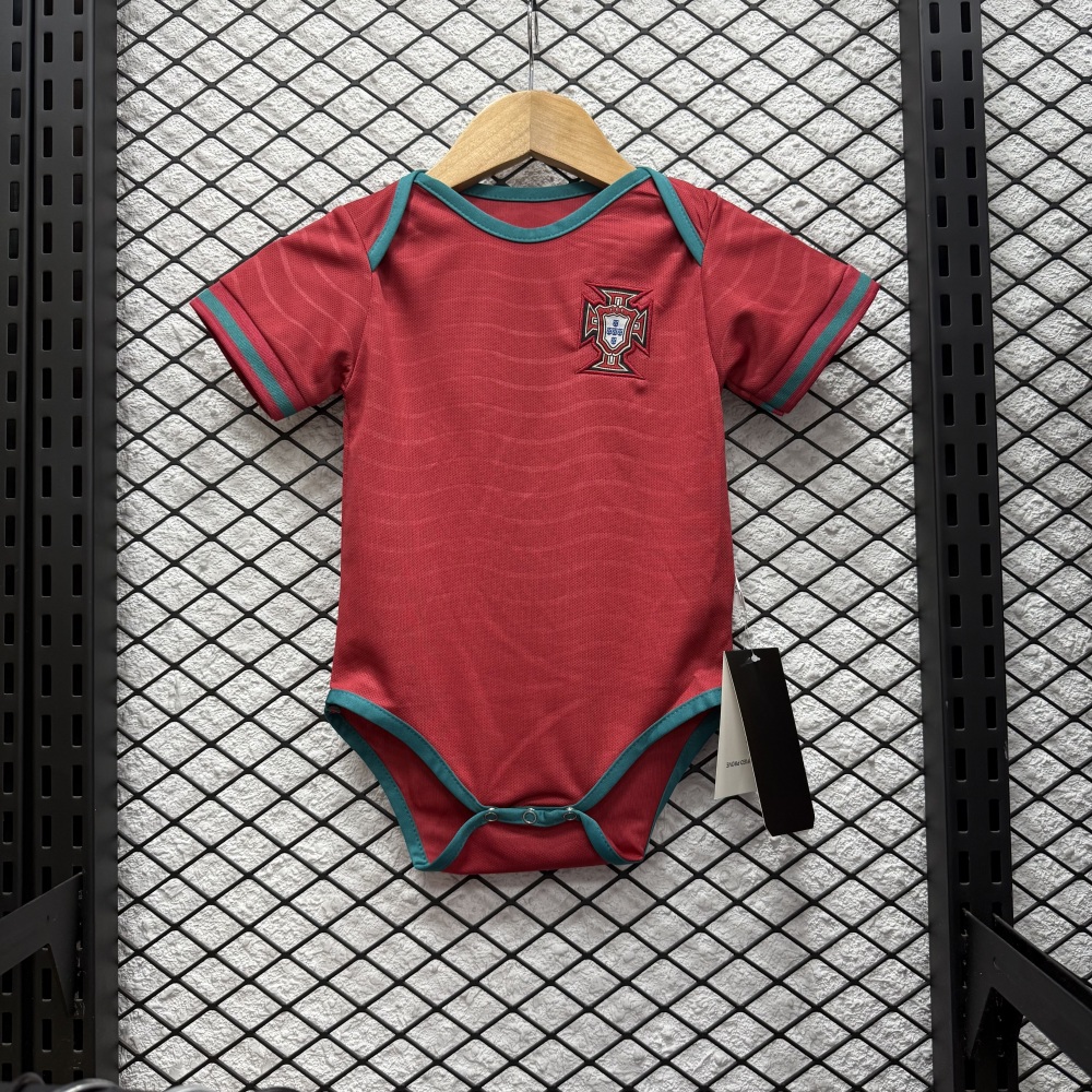 2026 Portugal Home Baby Jersey With Brand Logo