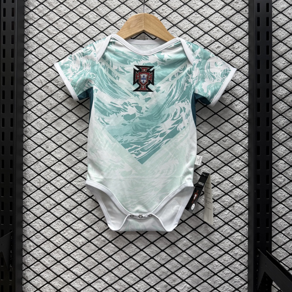 2026 Portugal Away Baby Jersey With Brand Logo
