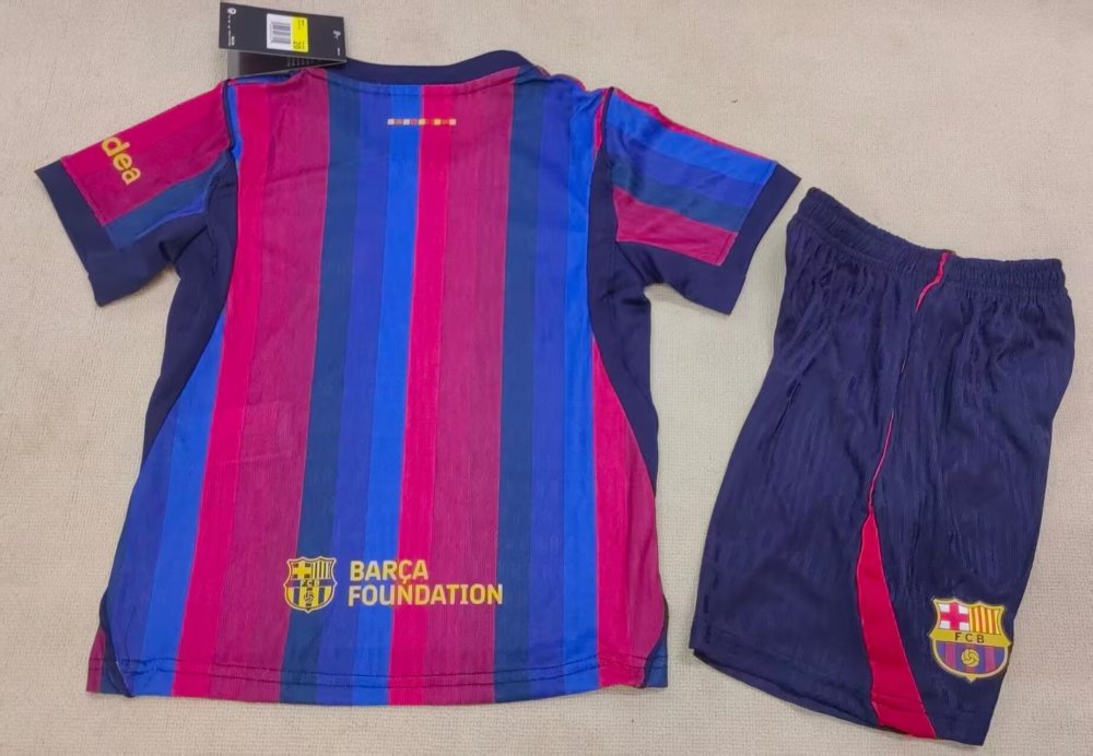 2026/27 Kids Barcelona Home Player Edition Football Jersey