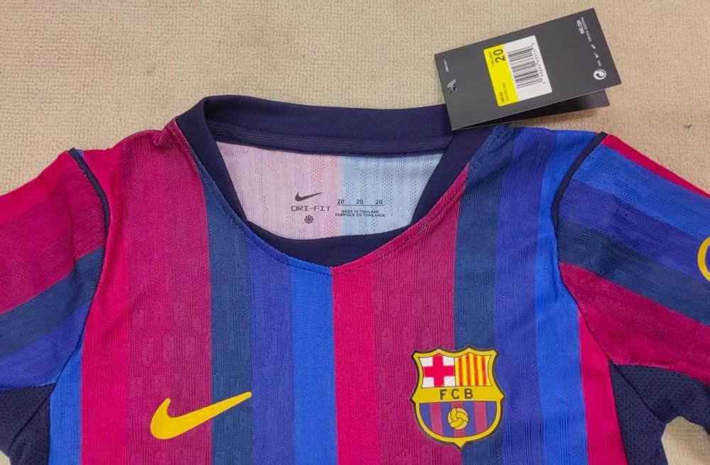 2026/27 Kids Barcelona Home Player Edition Football Jersey