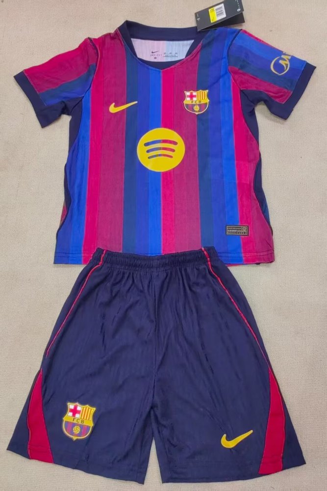 2026/27 Kids Barcelona Home Player Edition Football Jersey