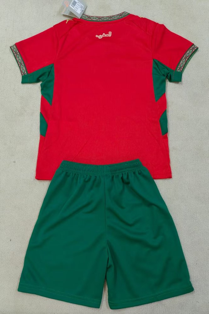 2026/27 Kids Morocco Home Player Edition World Cup Football Jersey