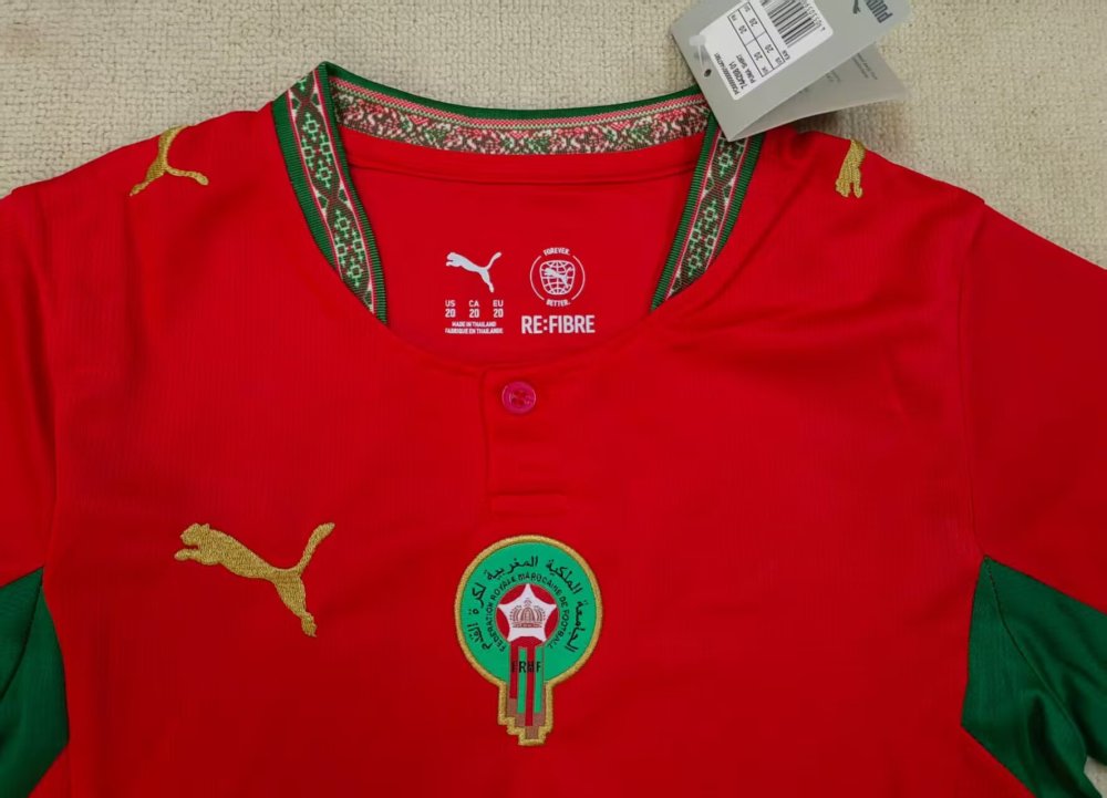 2026/27 Kids Morocco Home Player Edition World Cup Football Jersey