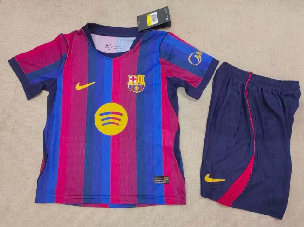 2026/27 Kids Barcelona Home Player Edition Football Jersey