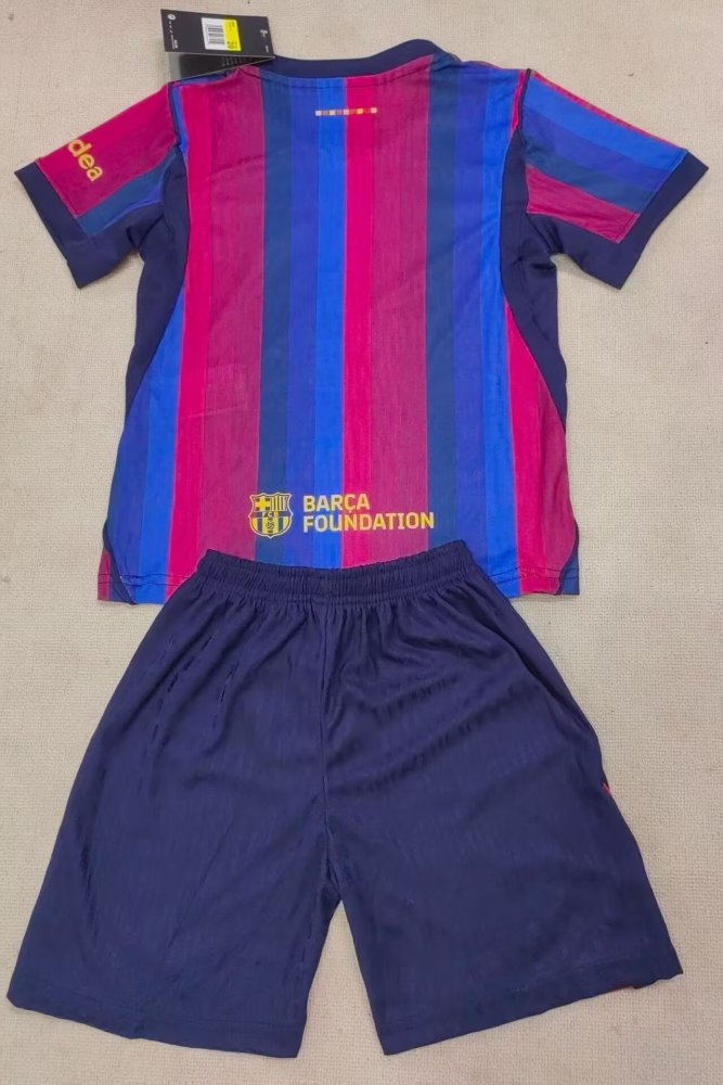 2026/27 Kids Barcelona Home Player Edition Football Jersey