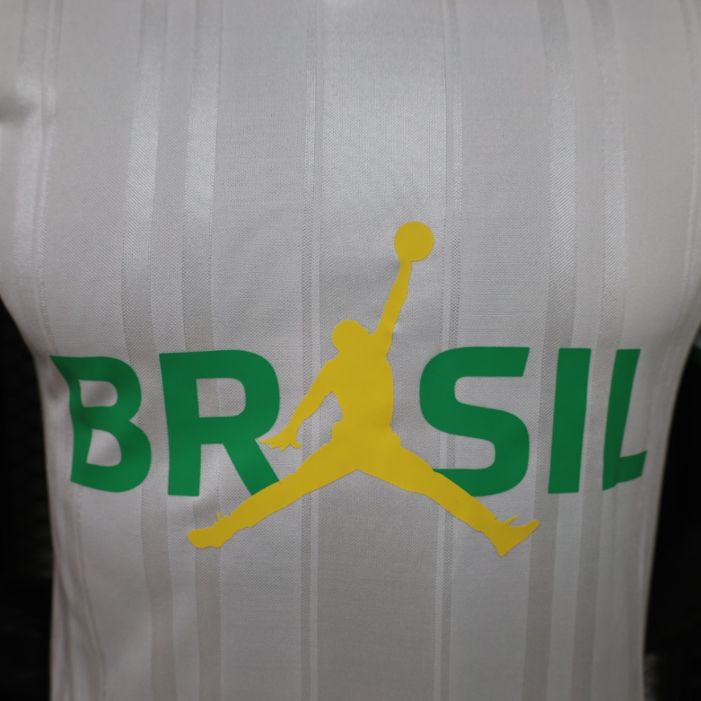 2026/27 Brazil Jordan White Player Version Soccer Jersey