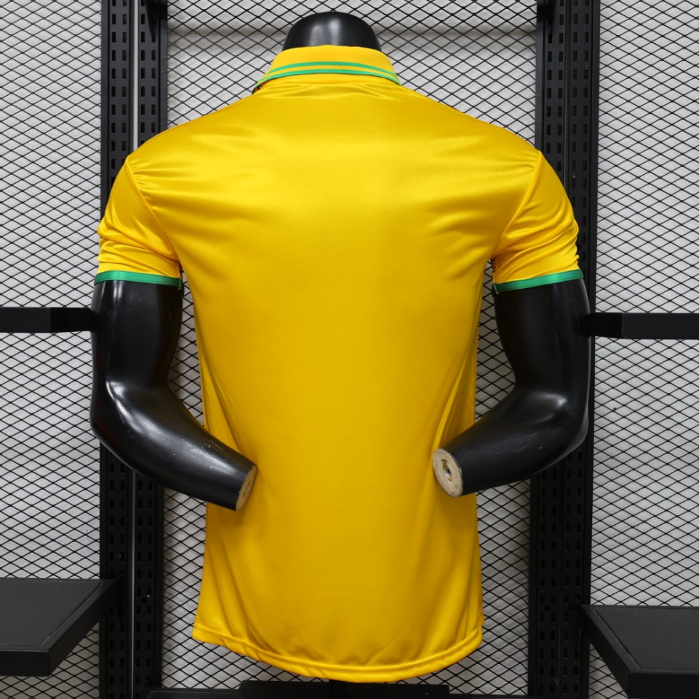 2026/27 Brazil Jordan Yellow Player Version Soccer Jersey