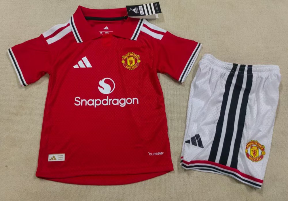 2026/27 Kids Manchester United Home Player Version Soccer Jersey