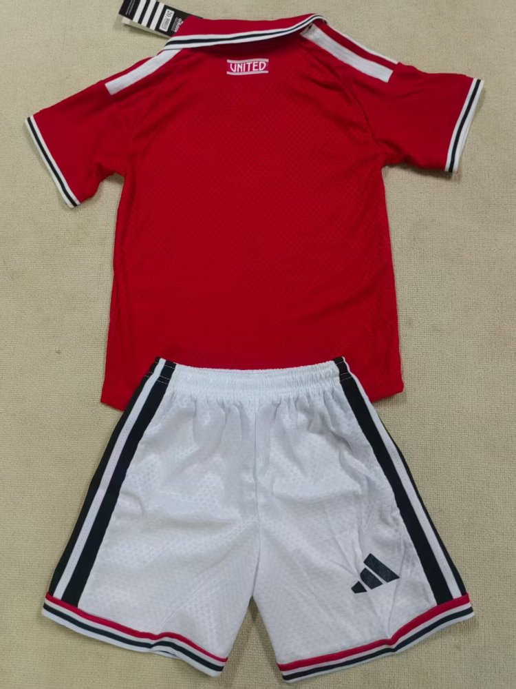 2026/27 Kids Manchester United Home Player Version Soccer Jersey