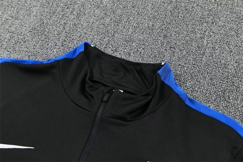 2026/27 Atlético Madrid Black Half Pull Training Suit Soccer Jersey For Adults & Kids