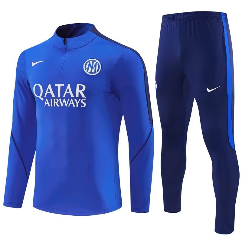 2026/27 Inter Milan Color Blue Half Pull Training Suit Soccer Jersey For Adults & Kids