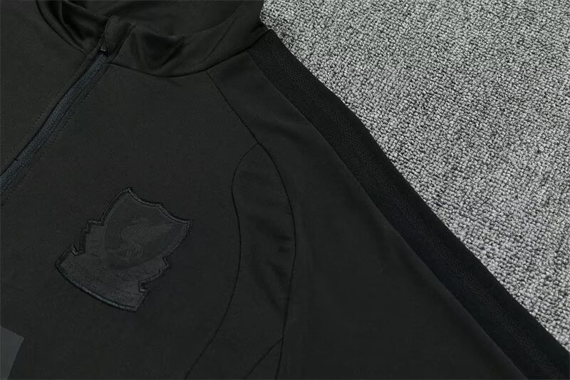2026/27 Liverpool Black Half Pull Training Suit Soccer Jersey For Adults & Kids